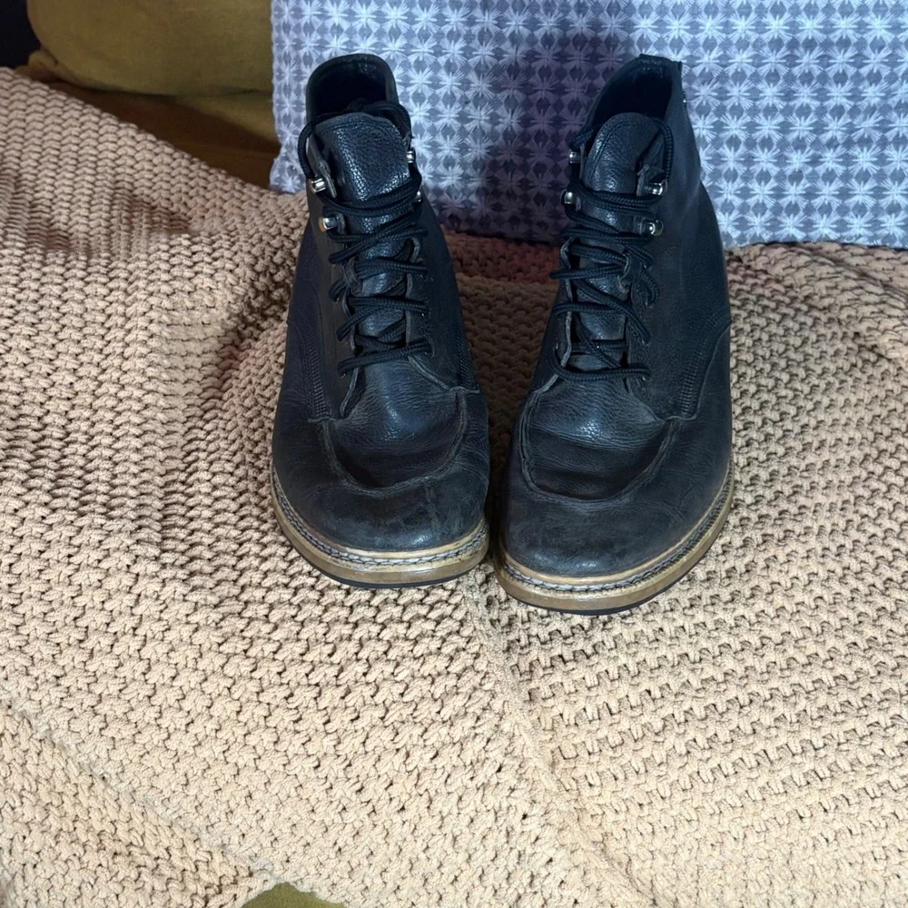 Timberland Men's‎ Black Leather Lace Up Boots Size 8.5
